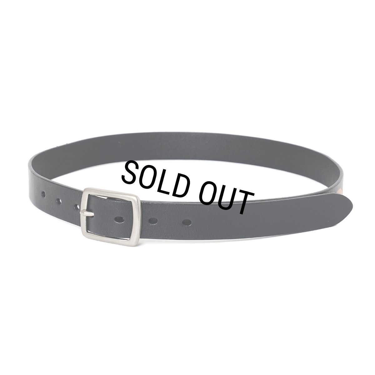 画像4: CHALLENGER/FIRE LEATHER BELT（BLACK）［ファイヤーレザーベルト-25春夏］ (4)