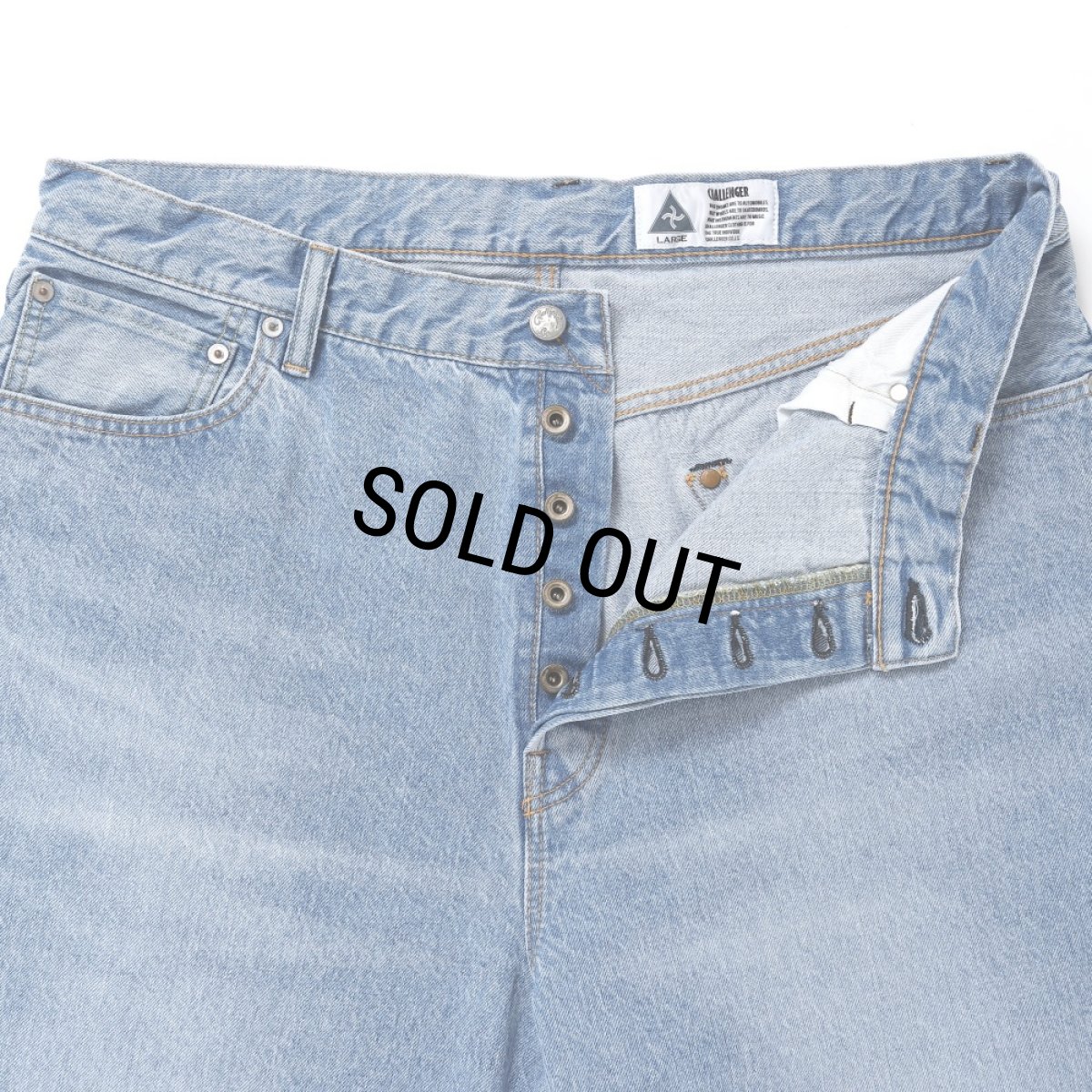 画像4: CHALLENGER/DENIM PANTS（WASHED INDIGO）［デニムパンツ-25春夏］ (4)