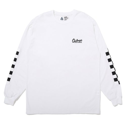 他の写真1: CHALLENGER/L/S CHECKER TEE（WHITE）［プリント長袖T-25春夏］