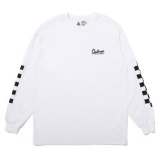 画像2: CHALLENGER/L/S CHECKER TEE（WHITE）［プリント長袖T-25春夏］ (2)