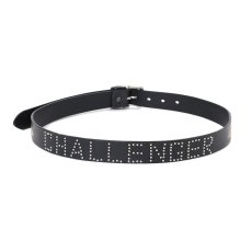 画像2: CHALLENGER/FIRE LEATHER BELT（BLACK）［ファイヤーレザーベルト-25春夏］ (2)