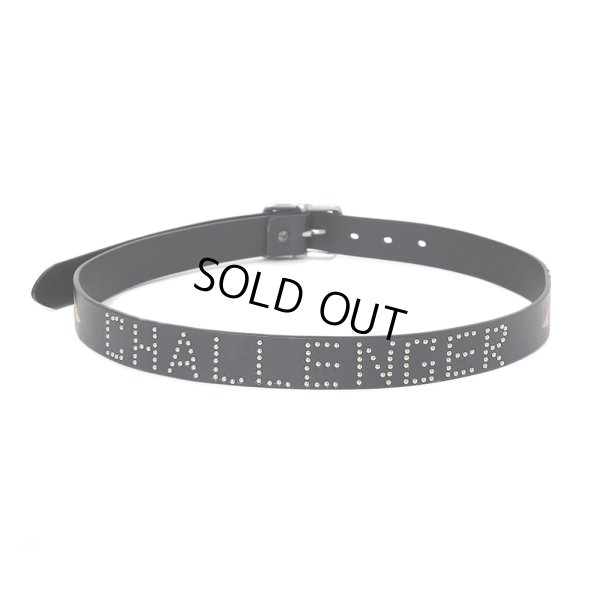 画像2: CHALLENGER/FIRE LEATHER BELT（BLACK）［ファイヤーレザーベルト-25春夏］