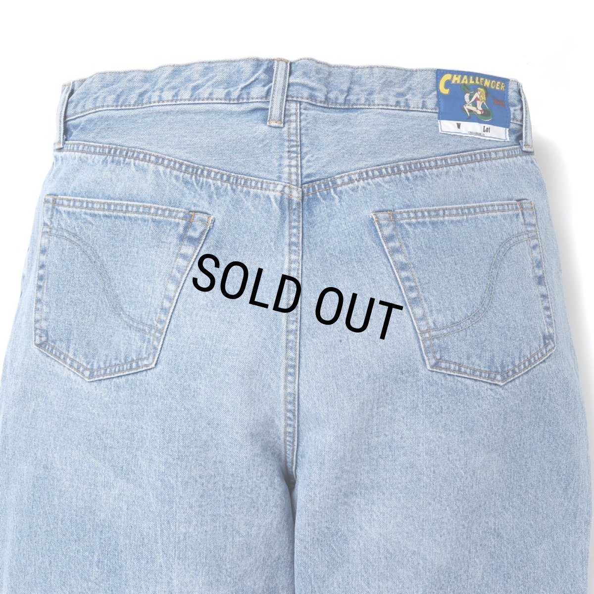 画像7: CHALLENGER/DENIM PANTS（WASHED INDIGO）［デニムパンツ-25春夏］ (7)