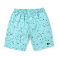 画像1: CHALLENGER/SPLATTER MARINE SHORTS（MINT）［スプラッターマリンショーツ-25春夏］ (1)
