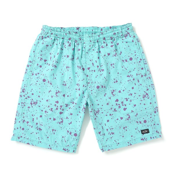 画像1: CHALLENGER/SPLATTER MARINE SHORTS（MINT）［スプラッターマリンショーツ-25春夏］