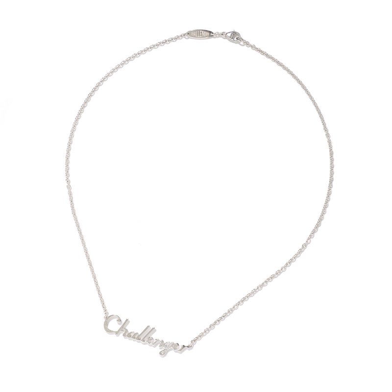 画像1: CHALLENGER/LOGO NECKLACE（SILVER）［ロゴネックレス-25春夏］