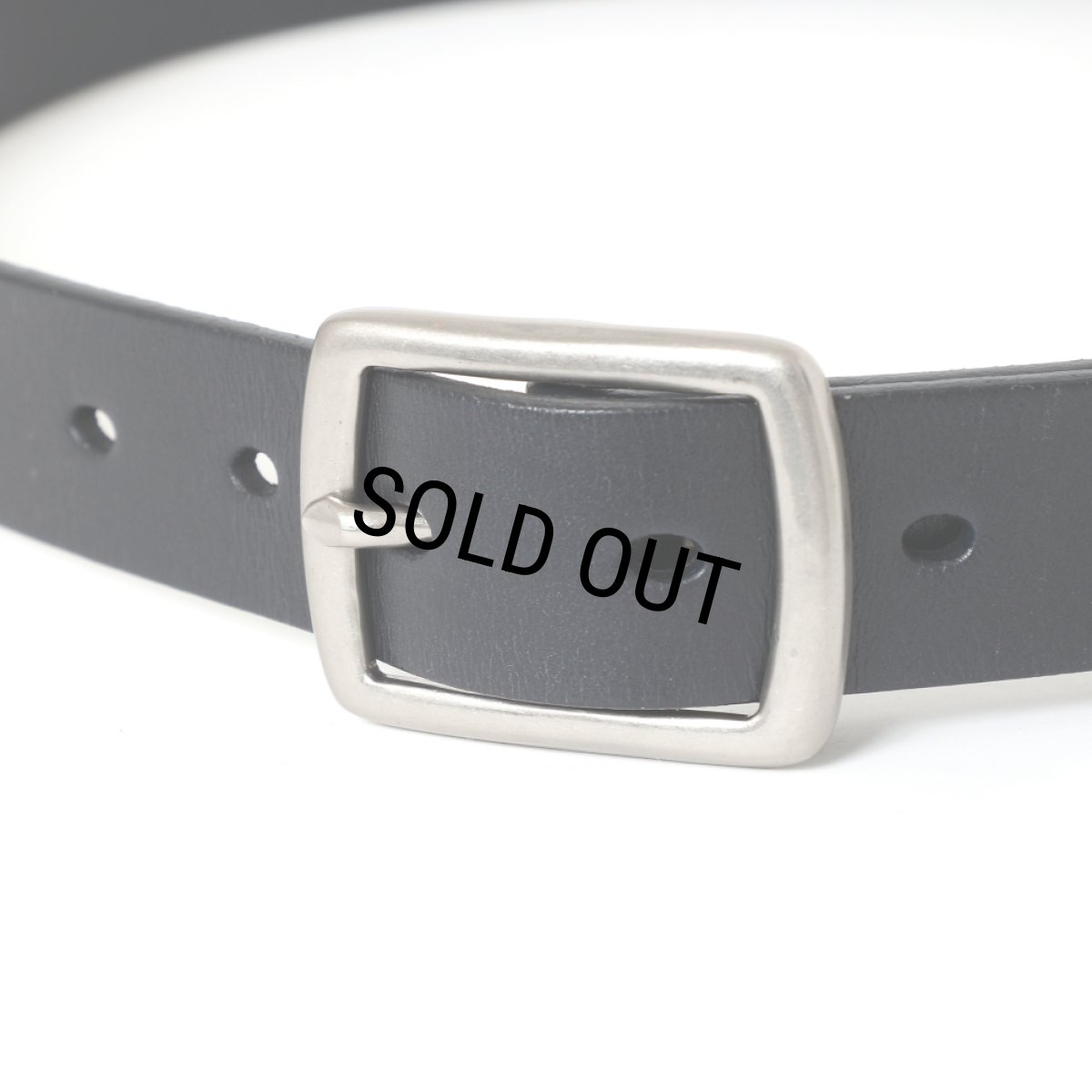 画像5: CHALLENGER/FIRE LEATHER BELT（BLACK）［ファイヤーレザーベルト-25春夏］ (5)