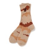CHALLENGER/CAMO SOCKS（BEIGE CAMO）［カモソックス-25春夏］