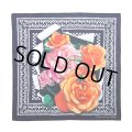 CHALLENGER/FLOWER BANDANA（NAVY）［フラワーバンダナ-25春夏］
