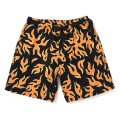 CHALLENGER/FIRE SHORTS（ORANGE/BLACK）［ファイヤーショーツ-25春夏］