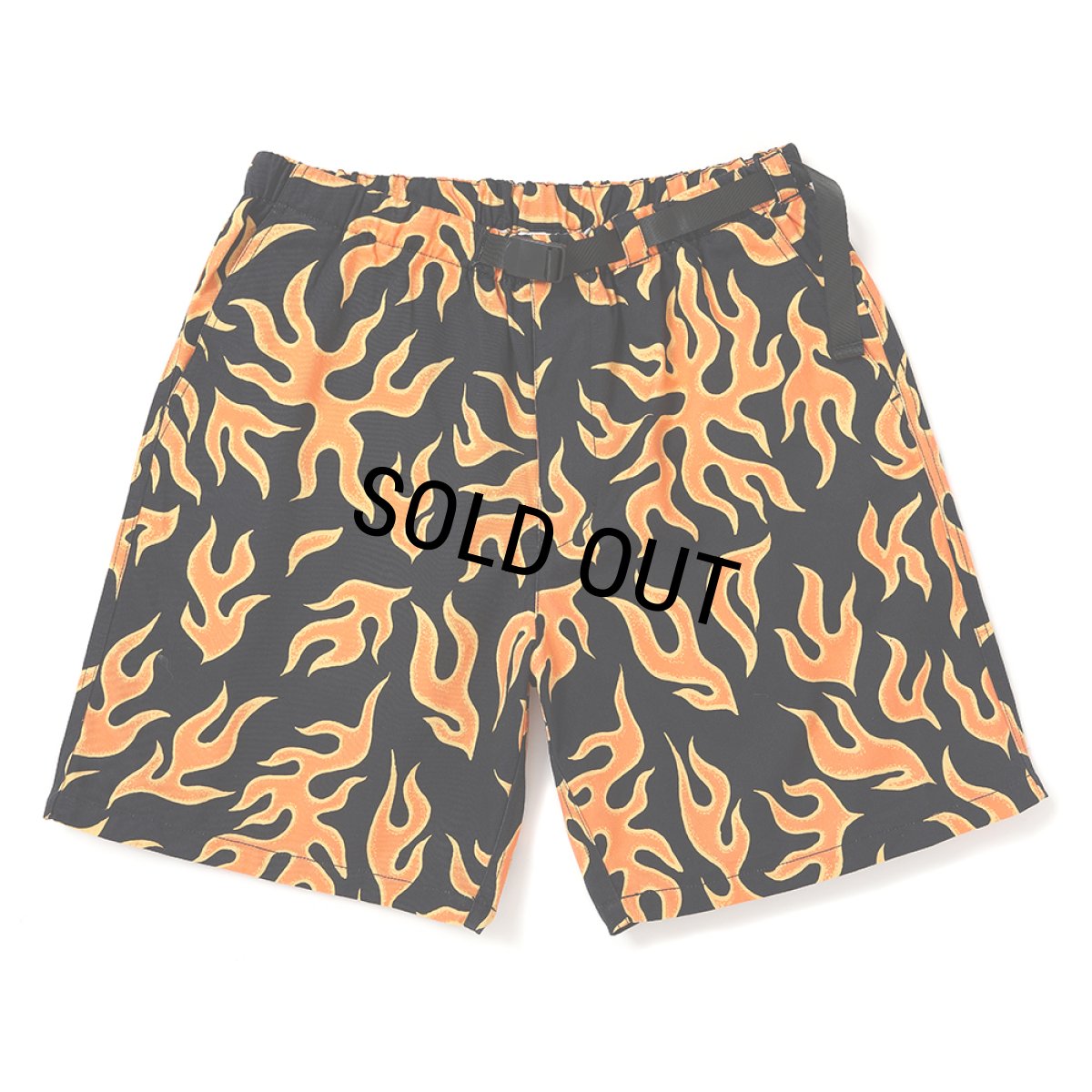 画像1: CHALLENGER/FIRE SHORTS（ORANGE/BLACK）［ファイヤーショーツ-25春夏］ (1)