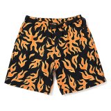 CHALLENGER/FIRE SHORTS（ORANGE/BLACK）［ファイヤーショーツ-25春夏］