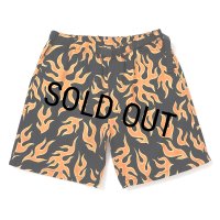 CHALLENGER/FIRE SHORTS（ORANGE/BLACK）［ファイヤーショーツ-25春夏］