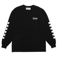 画像2: CHALLENGER/L/S CHECKER TEE（BLACK）［プリント長袖T-25春夏］ (2)