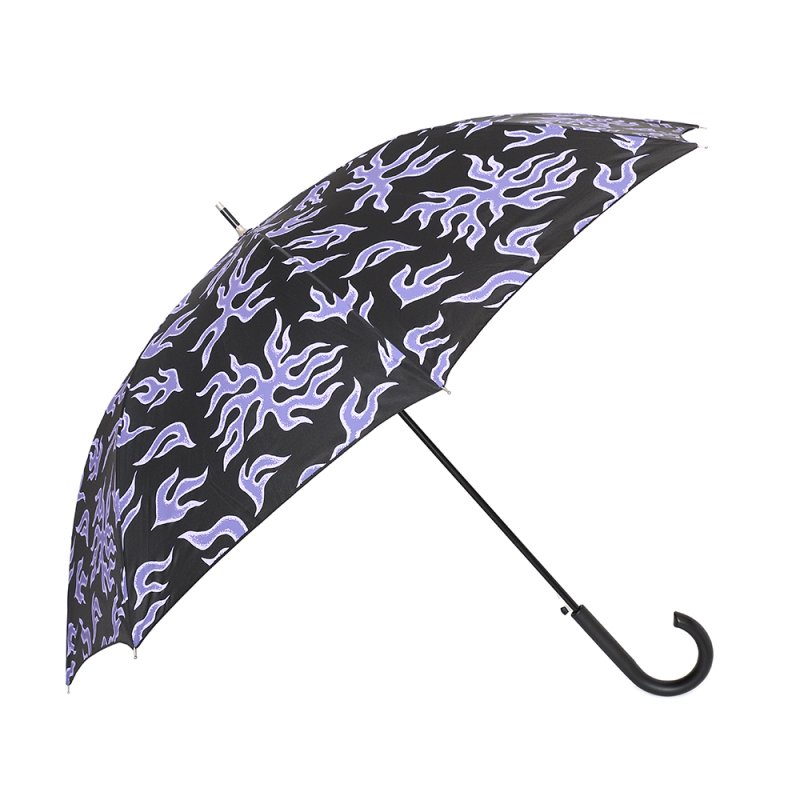 画像1: CHALLENGER/FIRE UMBRELLA（BLACK/PURPLE）［ファイヤーアンブレラ-25春夏］