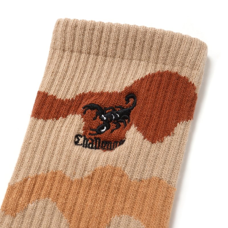 画像2: CHALLENGER/CAMO SOCKS（BEIGE CAMO）［カモソックス-25春夏］