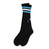 CHALLENGER/LINE SOCKS（BLACK）［ラインソックス-25春夏］