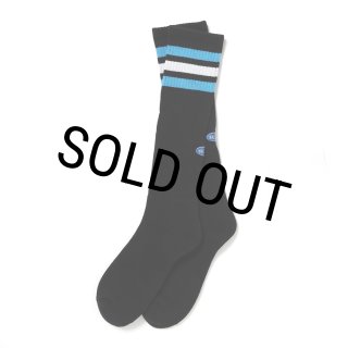 CHALLENGER/LINE SOCKS（BLACK）［ラインソックス-25春夏］ - JONAS