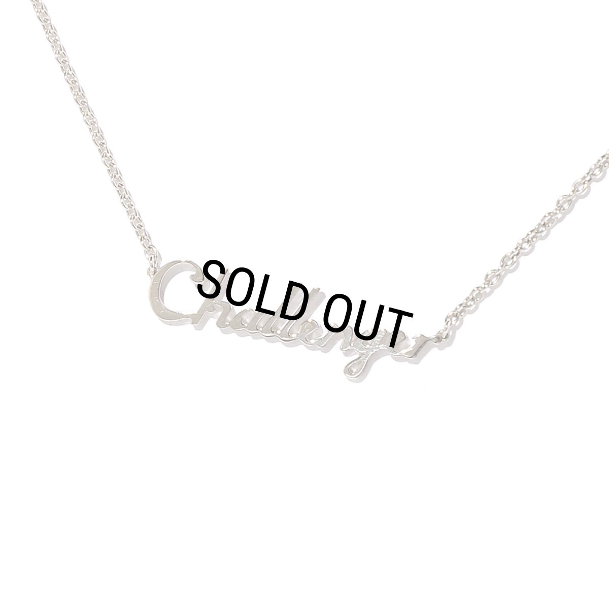 画像2: CHALLENGER/LOGO NECKLACE（SILVER）［ロゴネックレス-25春夏］ (2)