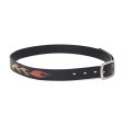 画像3: CHALLENGER/FIRE LEATHER BELT（BLACK）［ファイヤーレザーベルト-25春夏］