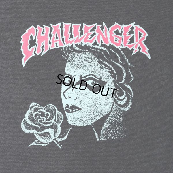 画像3: CHALLENGER/PUNK GIRL TEE（PEPPER BLACK）［ピグメント染めプリントT-25春夏］