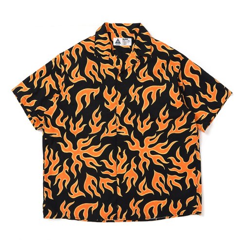 他の写真1: CHALLENGER/S/S FIRE SHIRT（ORANGE/BLACK）［ファイヤーシャツ-25春夏］