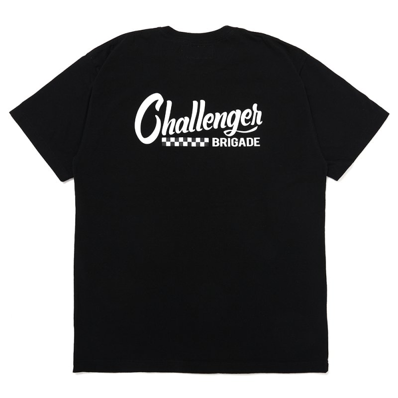 画像2: CHALLENGER/CHECKER LOGO TEE（BLACK）［プリントT-25春夏］