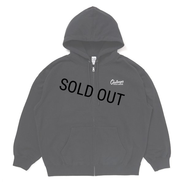 画像2: CHALLENGER/CHECKER ZIP HOODIE（BLACK）［ジップフーディー-25春夏］
