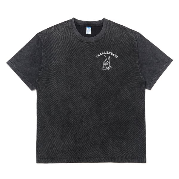 画像2: CHALLENGER/PIGMENT PEACE TEE（PEPPER BLACK）［ピグメント染めプリントT-25春夏］