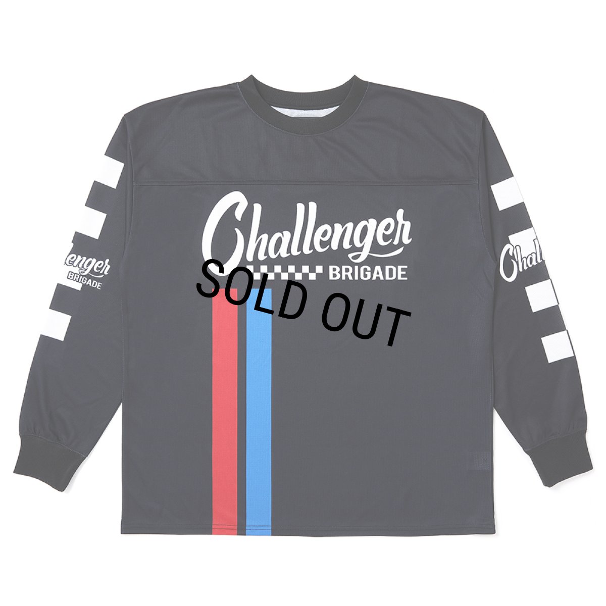 画像1: CHALLENGER/L/S RACING TEE（BLACK）［レーシング長袖T-25春夏］ (1)