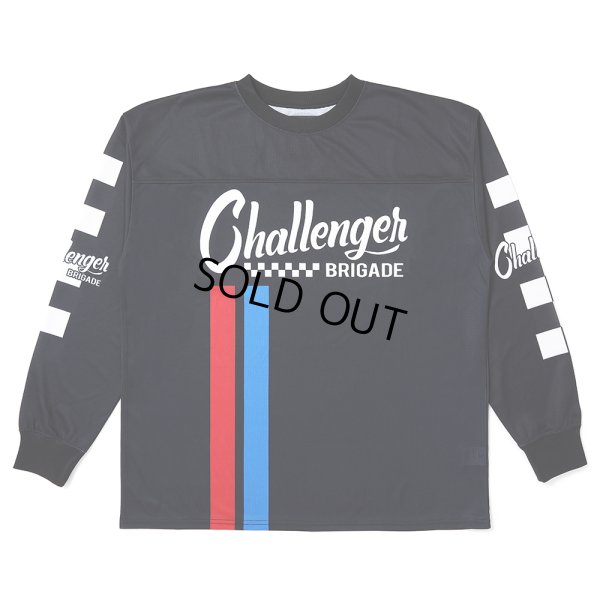 画像1: CHALLENGER/L/S RACING TEE（BLACK）［レーシング長袖T-25春夏］