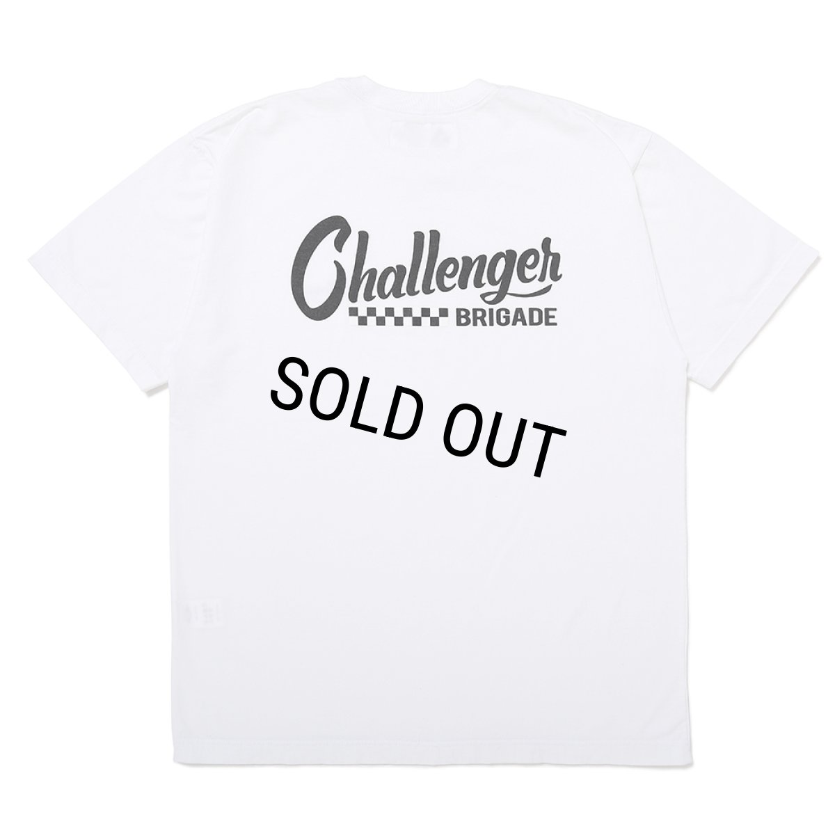 画像1: CHALLENGER/CHECKER LOGO TEE（WHITE）［プリントT-25春夏］ (1)