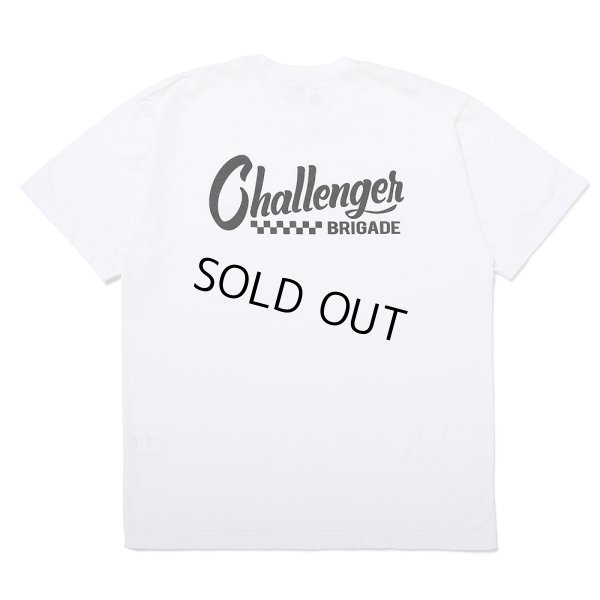 画像1: CHALLENGER/CHECKER LOGO TEE（WHITE）［プリントT-25春夏］