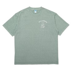 画像2: CHALLENGER/PIGMENT PEACE TEE（MINT）［ピグメント染めプリントT-25春夏］ (2)
