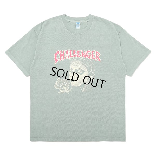 画像1: CHALLENGER/PUNK GIRL TEE（MINT）［ピグメント染めプリントT-25春夏］