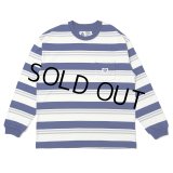 CHALLENGER/L/S BORDER TEE（BLUE/WHITE）［ボーダー長袖T-25春夏］