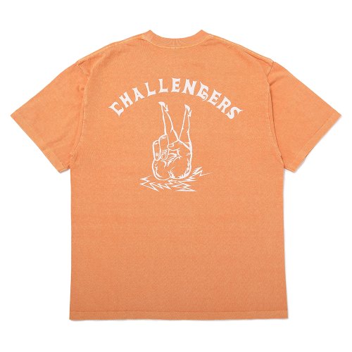 他の写真2: CHALLENGER/PIGMENT PEACE TEE（LT ORANGE）［ピグメント染めプリントT-25春夏］