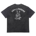 CHALLENGER/PIGMENT PEACE TEE（PEPPER BLACK）［ピグメント染めプリントT-25春夏］