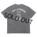 CHALLENGER/PIGMENT PEACE TEE（PEPPER BLACK）［ピグメント染めプリントT-25春夏］