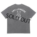 CHALLENGER/PIGMENT PEACE TEE（PEPPER BLACK）［ピグメント染めプリントT-25春夏］