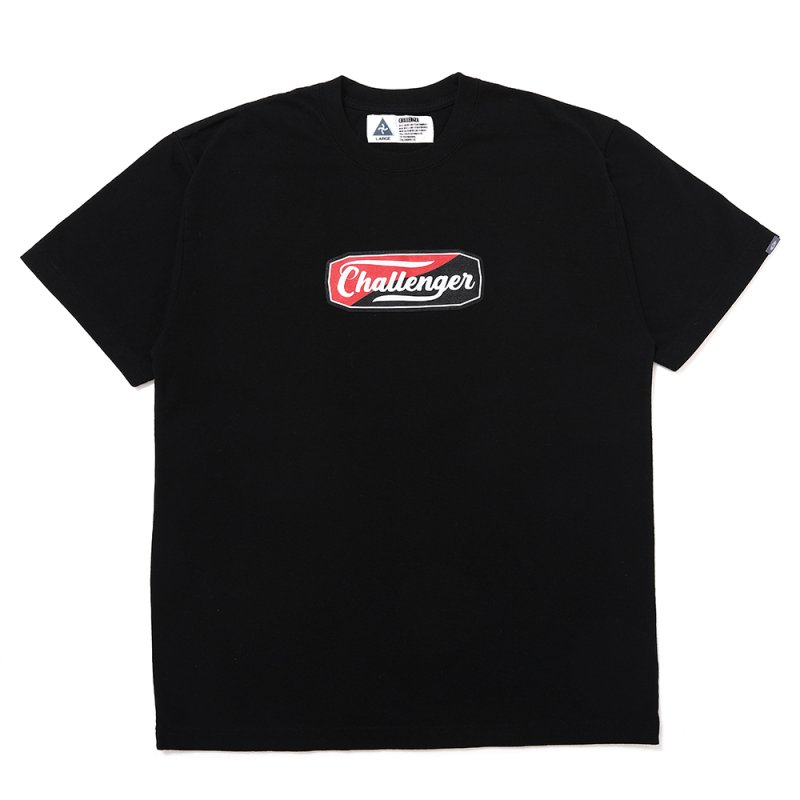 画像1: CHALLENGER/TWO TONE LOGO TEE（BLACK）［プリントT-25春夏］