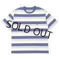 CHALLENGER/S/S BORDER TEE（BLUE/WHITE）［ボーダーT-25春夏］