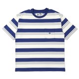 CHALLENGER/S/S BORDER TEE（BLUE/WHITE）［ボーダーT-25春夏］