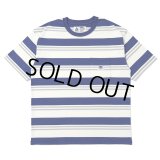 CHALLENGER/S/S BORDER TEE（BLUE/WHITE）［ボーダーT-25春夏］