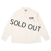 CHALLENGER/L/S PATCHED WORK SHIRT（IVORY）［パッチドワークシャツ-25春夏］