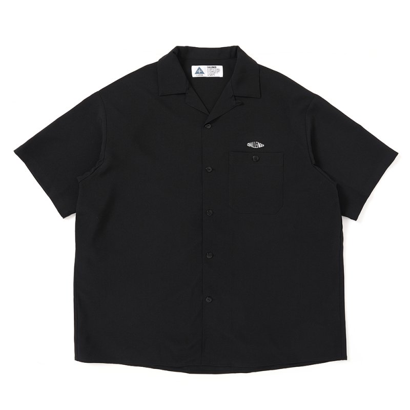 画像1: CHALLENGER/S/S PANAMA SHIRT（BLACK）［パナマシャツ-25春夏］