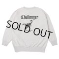 CHALLENGER/SCORPION C/N SWEAT（GRAY）［クルーネックスウェット-25春夏］