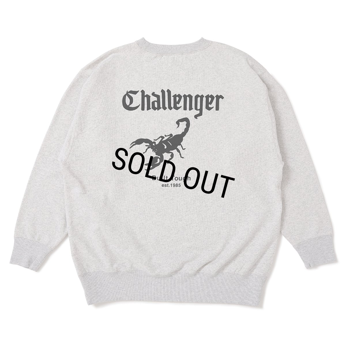 画像1: CHALLENGER/SCORPION C/N SWEAT（GRAY）［クルーネックスウェット-25春夏］ (1)