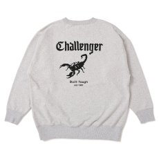 画像1: CHALLENGER/SCORPION C/N SWEAT（GRAY）［クルーネックスウェット-25春夏］ (1)