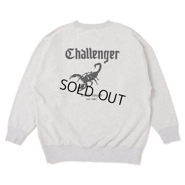 画像1: CHALLENGER/SCORPION C/N SWEAT（GRAY）［クルーネックスウェット-25春夏］